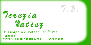 terezia matisz business card